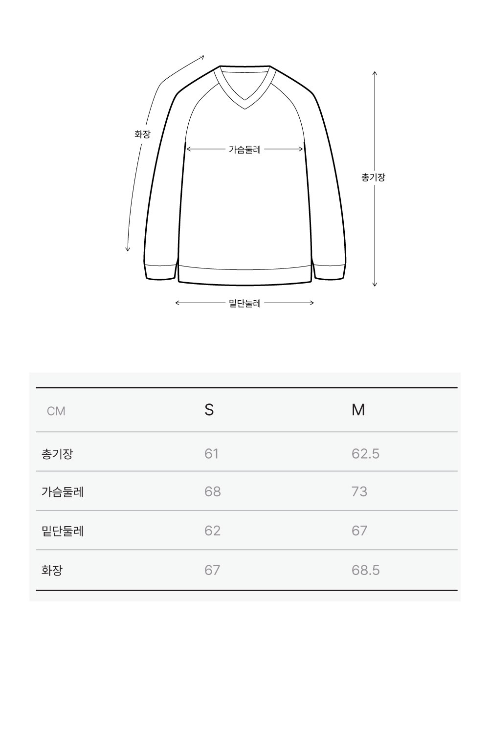 상품 상세 사이즈